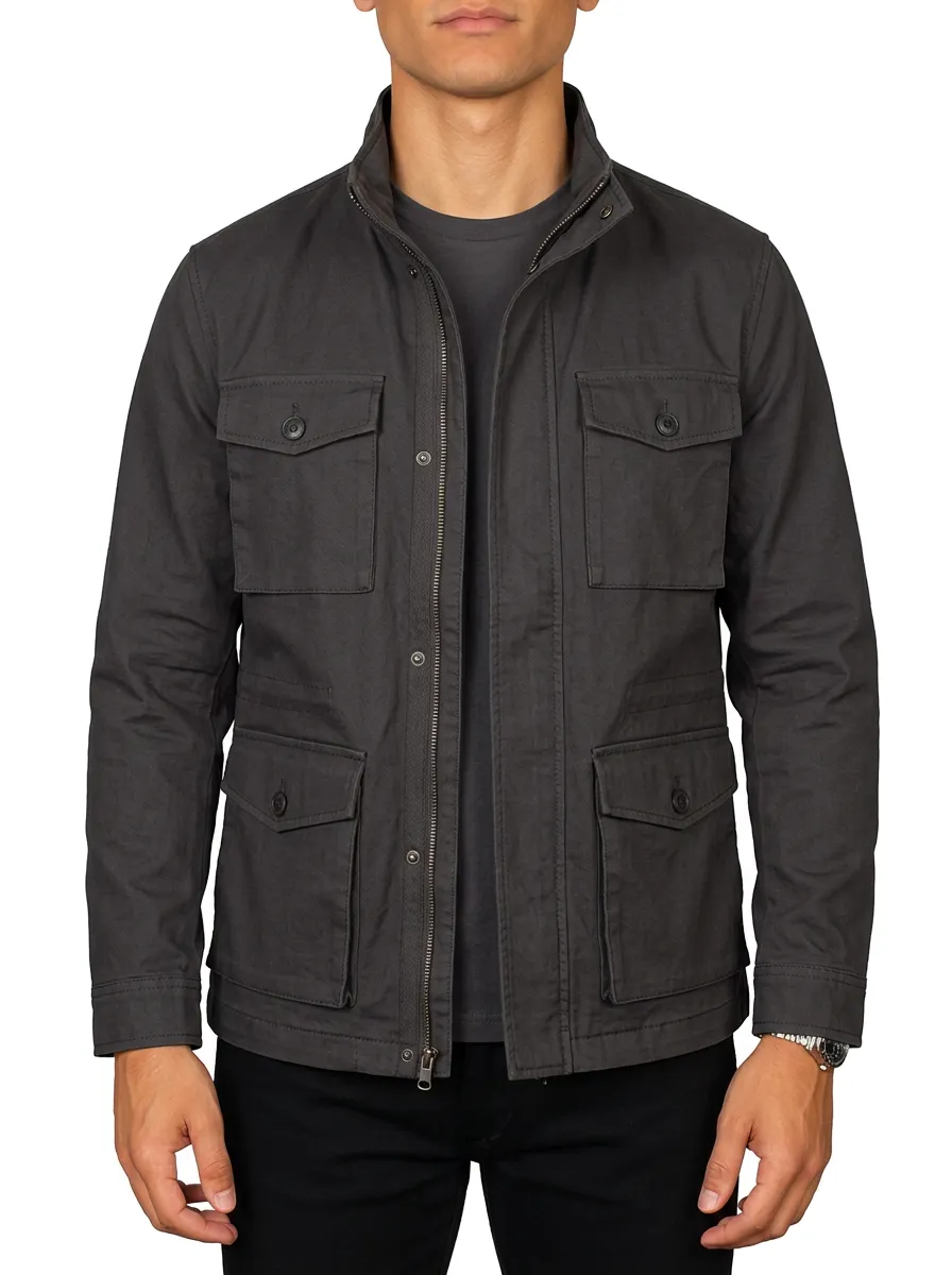 Men's Casual Outdoor Multi-Pocket Utility Field Jacket