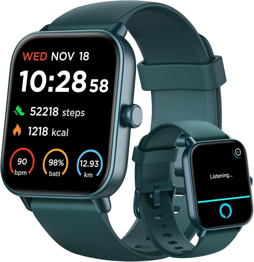 Smart Watch for Women Android & iPhone, Alexa Built-in, IP68 Waterproof Activity Fitness Tracker with Bluetooth Call (Answer/Make), 1.8