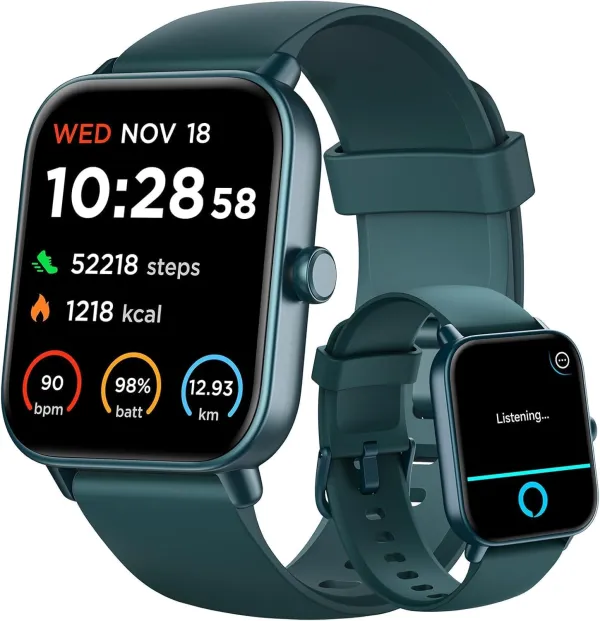 Smart Watch for Women Android & iPhone, Alexa Built-in, IP68 Waterproof Activity Fitness Tracker with Bluetooth Call (Answer/Make), 1.8