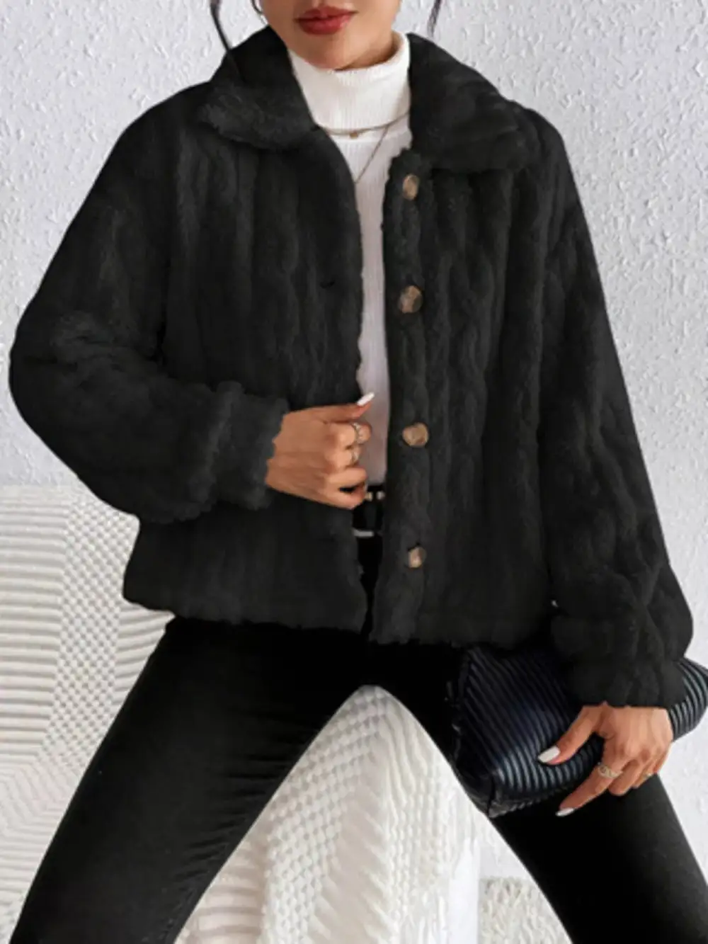 Cozy Fleece Button-up Outerwear