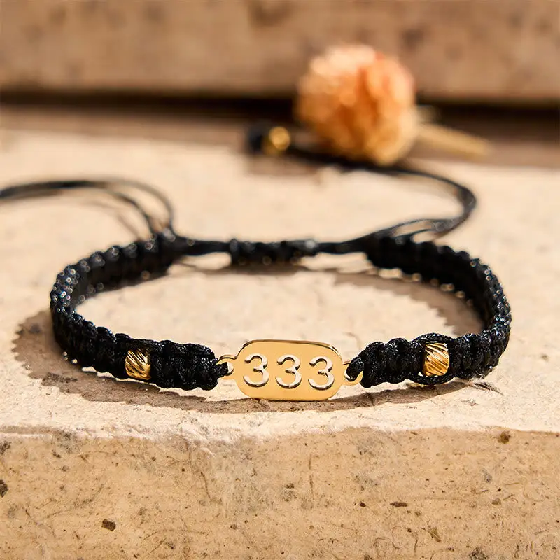 Angel Numbers Braided String Connection Bracelet