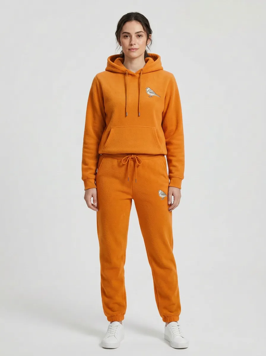 Women's Embroidered Bird Lounge Set