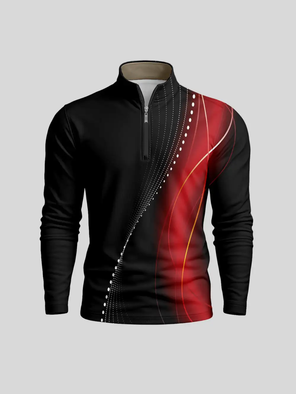Active Lightweight Long Sleeve Pullover Golf Shirt