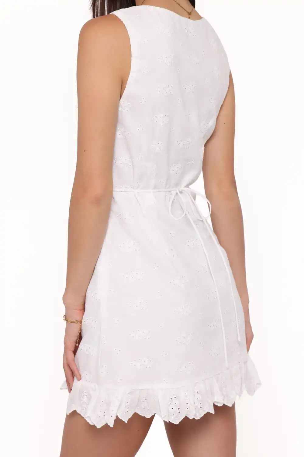 Ruffle V-Neck Mini Dress