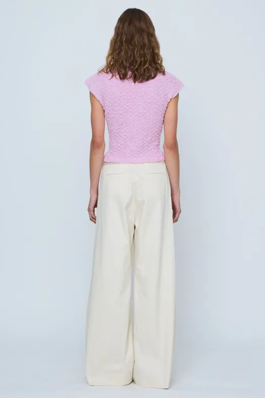 Wide-Leg Buckle Pants