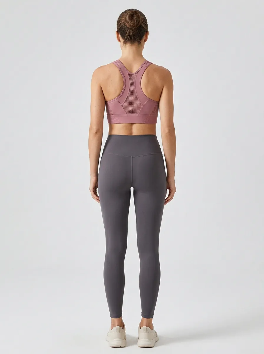 Modern Racerback Mesh Profile Women's Sports Bra