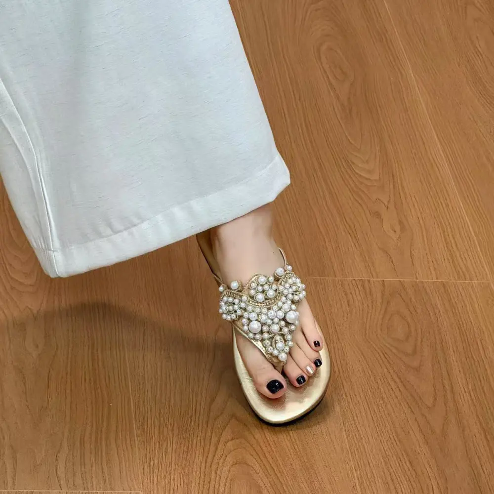 Polished Slide Sandals