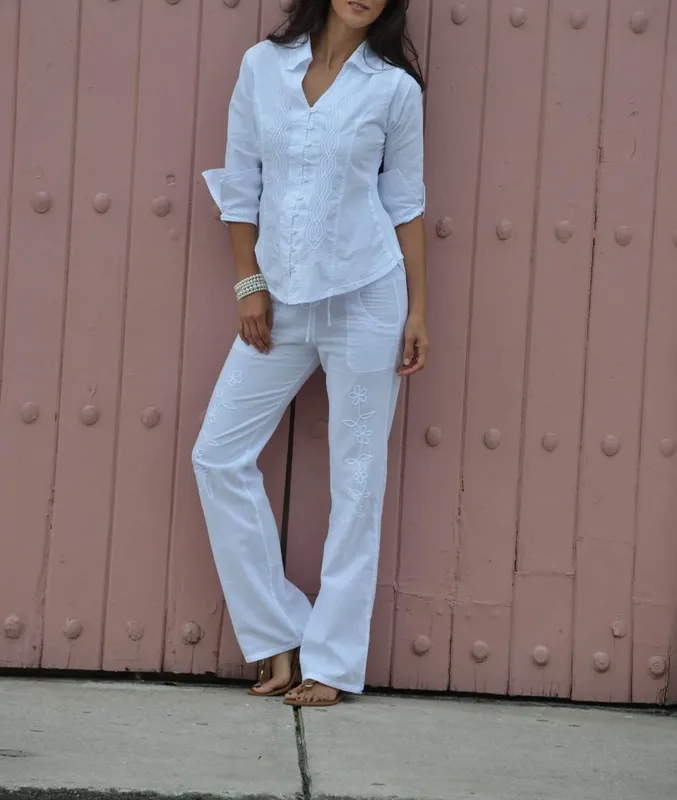 Embroidered Pants