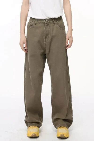 Clean Straight Leg Denim Jeans