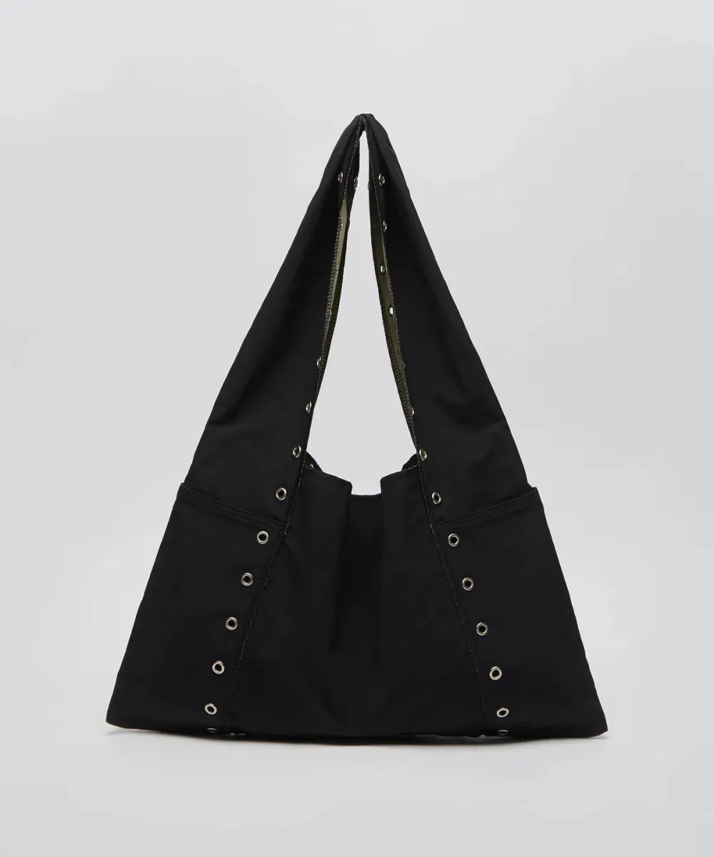 Eyelet Detail Everyday Shoulder Bag