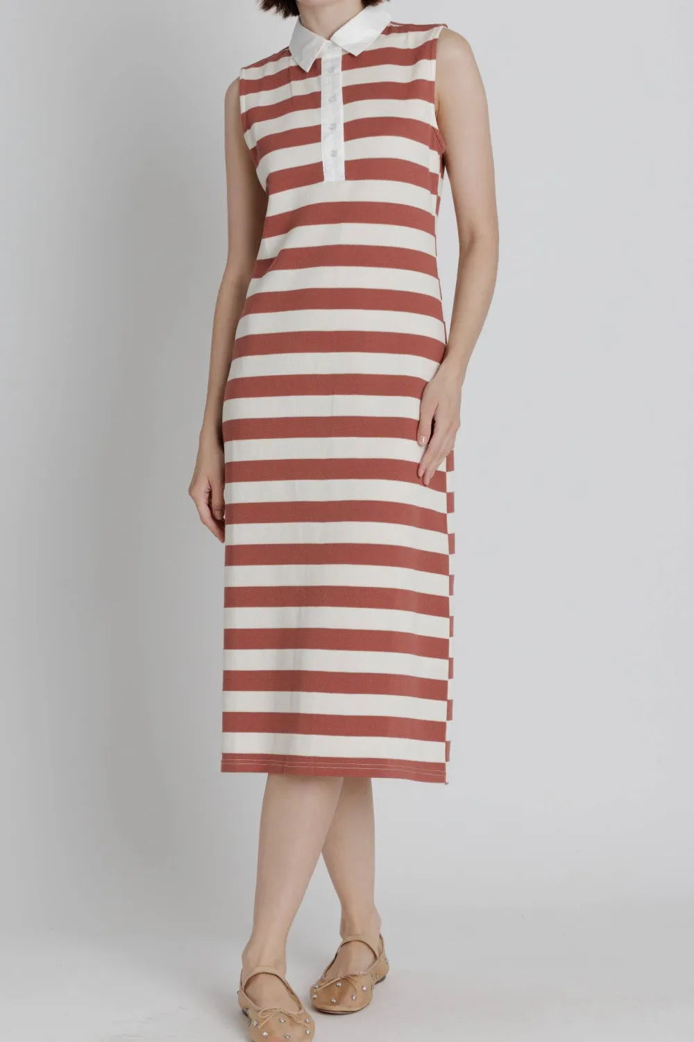 Rugby Polo Midi Dress