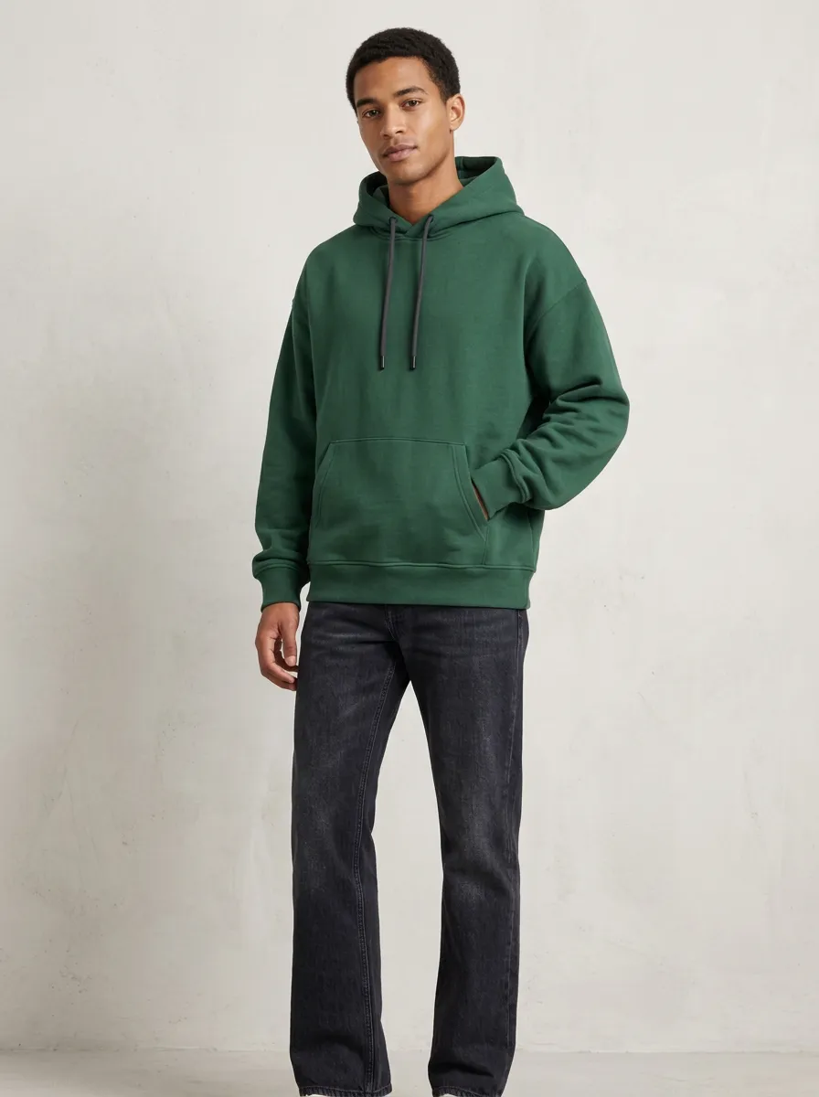 Unisex Relaxed Fit Hooded Sweatshirt