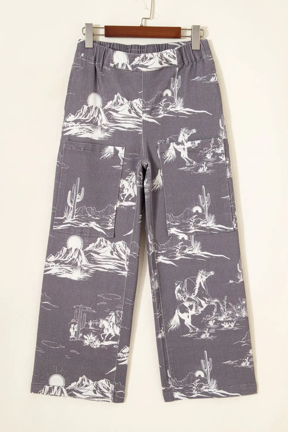 Women's Wild West Riding Vintage Printed Shift Jeans