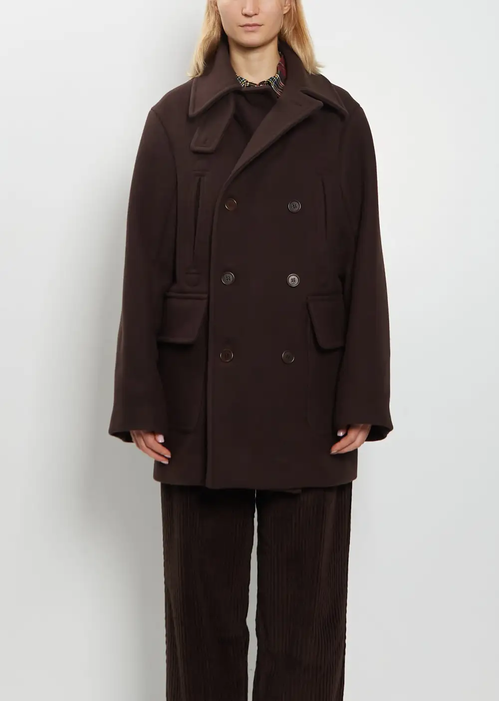 Women's Oversized Double Breasted Peacoat