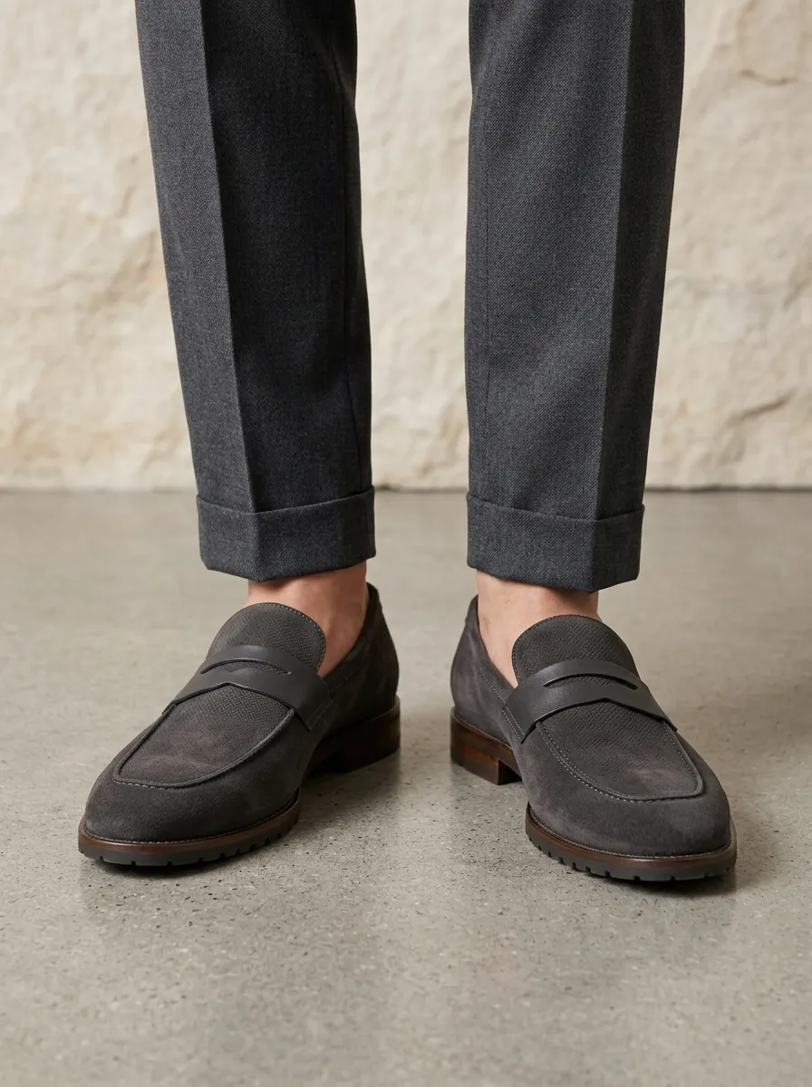 Men's Herringbone Loafers