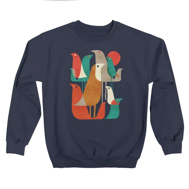 Geometric Bird Art Sweatshirt