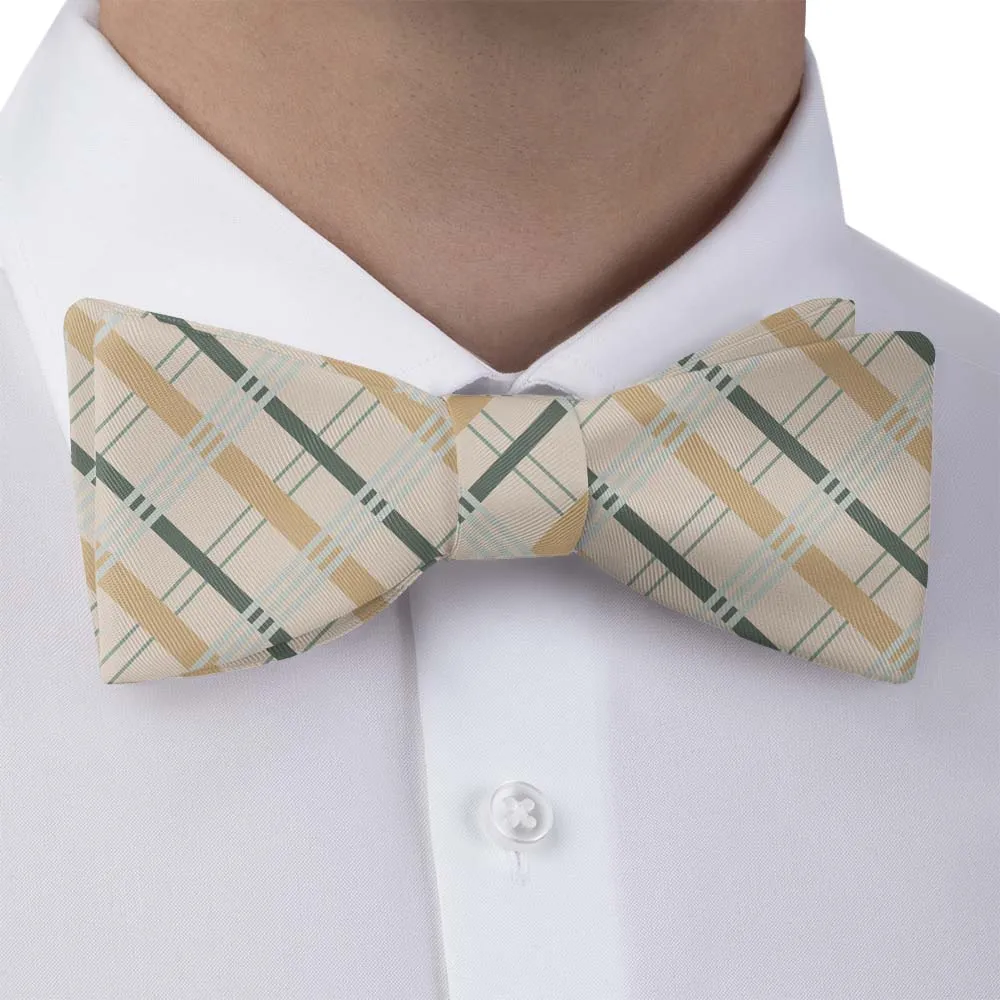 Savannah Plaid Motif Bow Tie