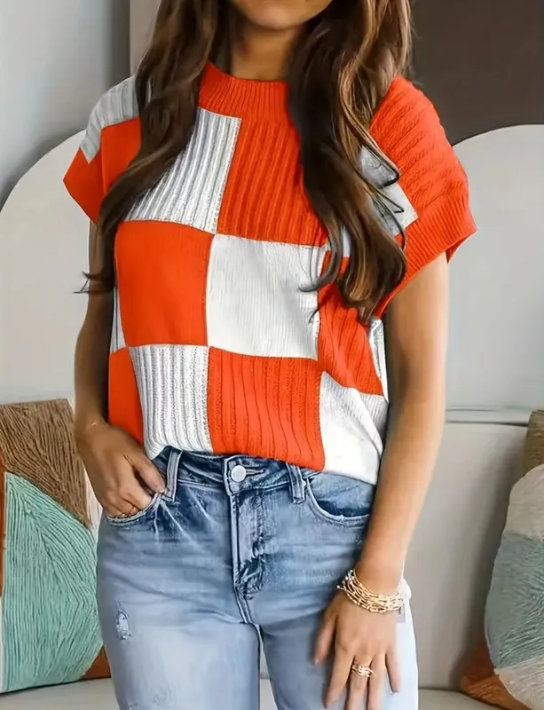 And Checkered Tee