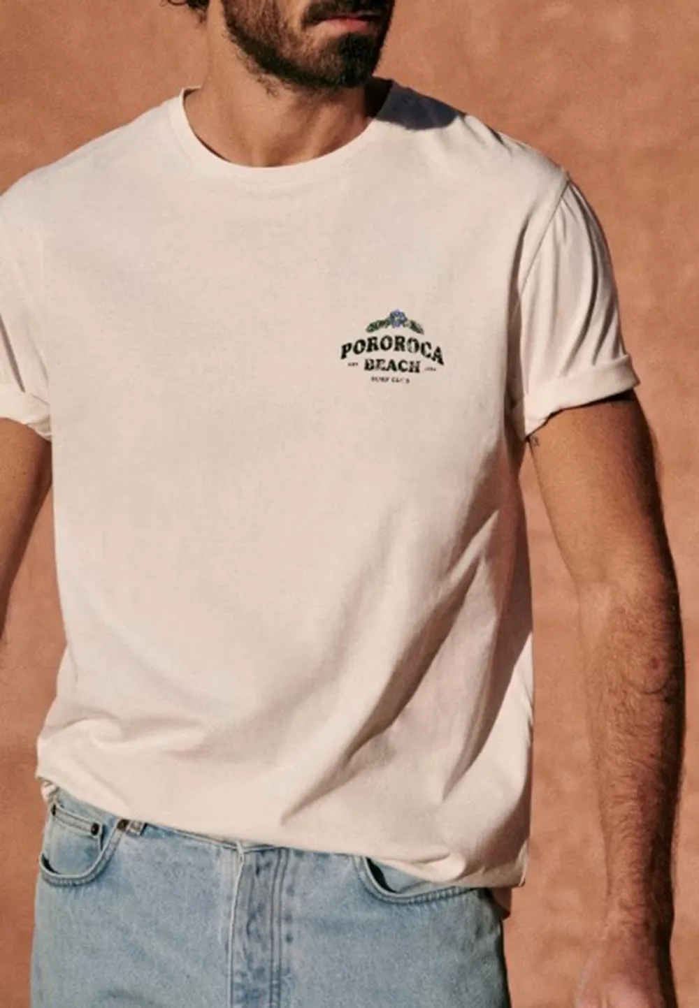 White Small Logo Print Short Sleeve T-Shirt
