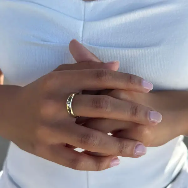 Crystal Band Fashion Ring
