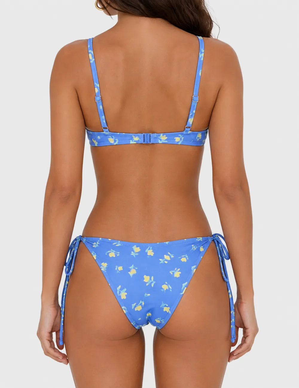 Smocked Balconette Piece Bikini Set