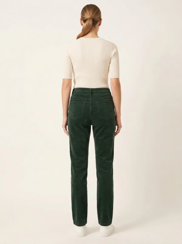 Women's Mid-Rise Center-Seam Five-Pocket Corduroy Pants