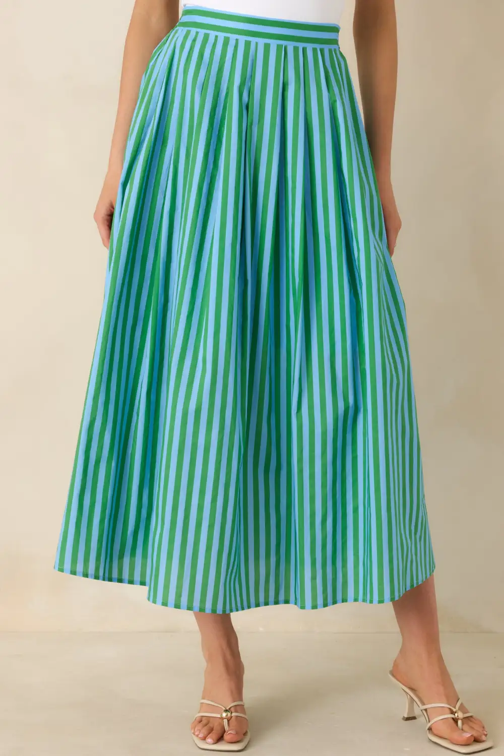 Smart Cotton Woven Maxi Skirt