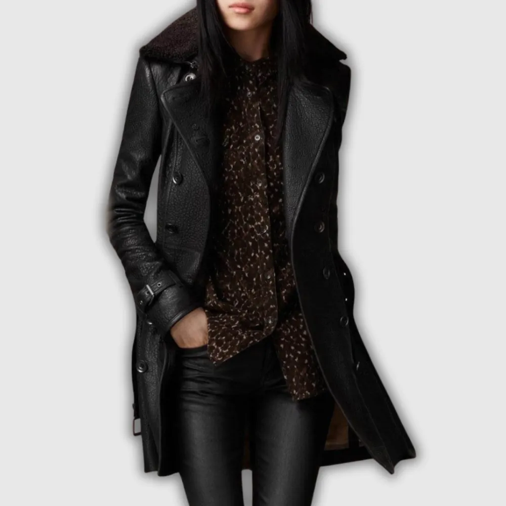 Leather Tailored Coat