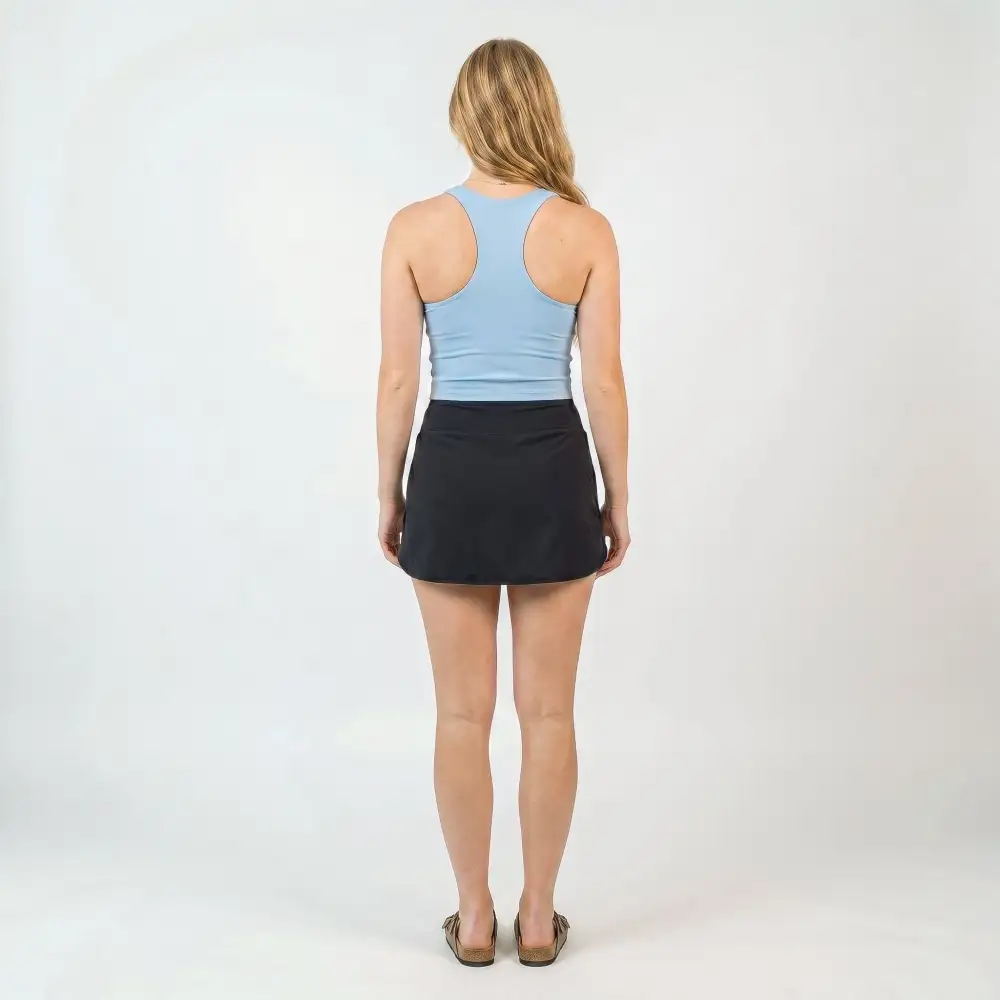 High-Waist Side-Pocket Lightweight Athletic Skort Shorts