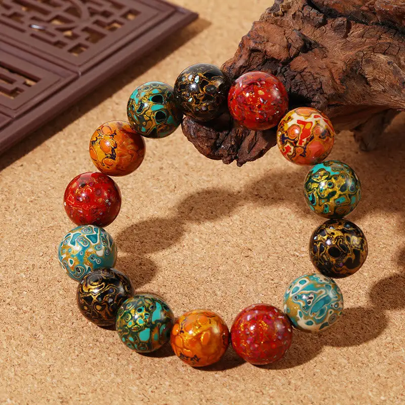 Natural Lacquer Beads Bracelet