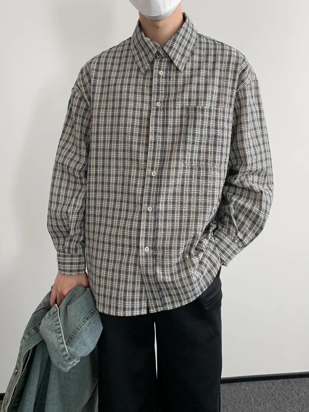 Textured Check Shirt