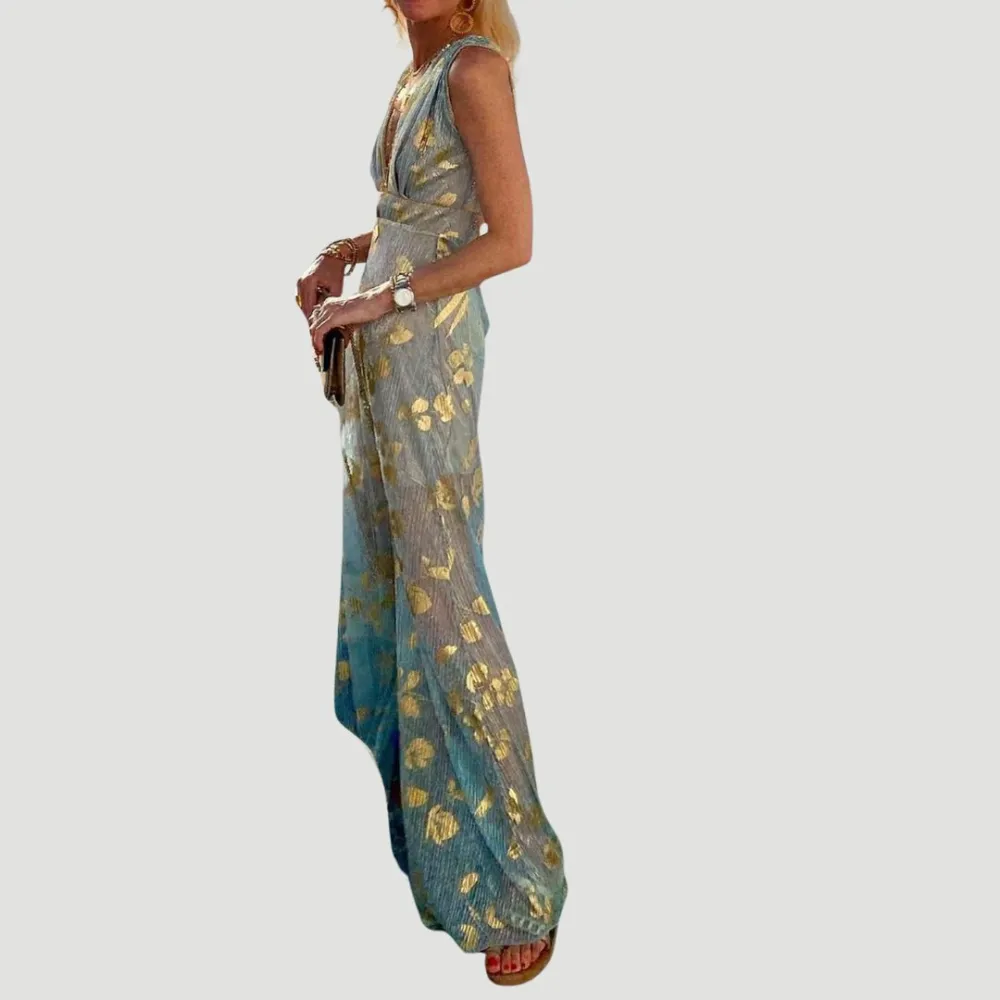 Women's V-Neck Sequin Dress