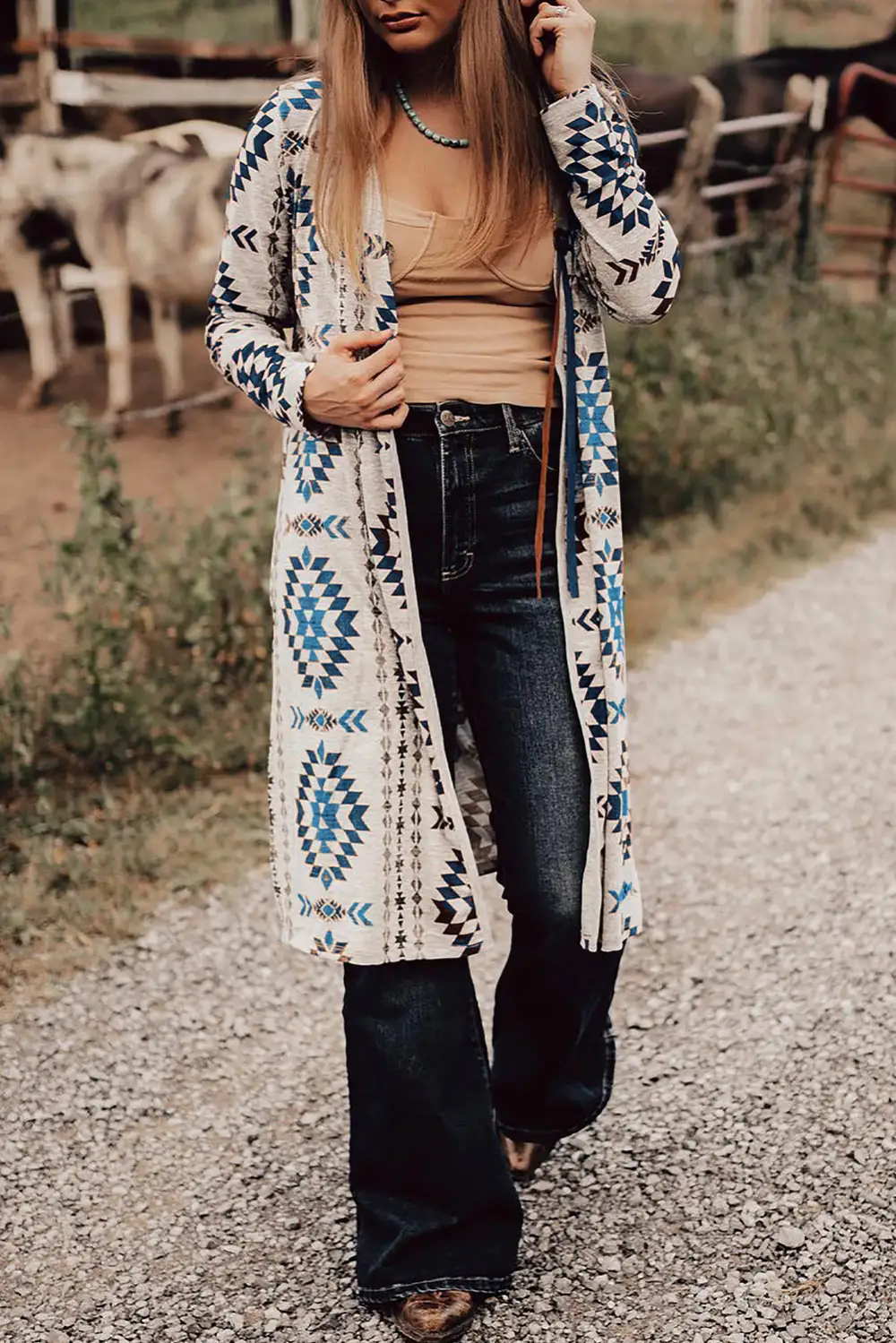 Open Front Longline Cardigan
