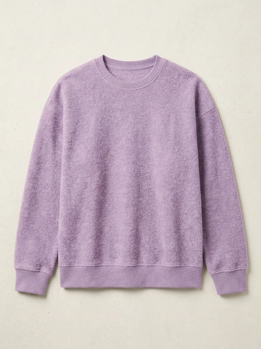 Performance-Inspired Fleece Graphic Print Relaxed Look Men's Fleece Crewneck Sweatshirt