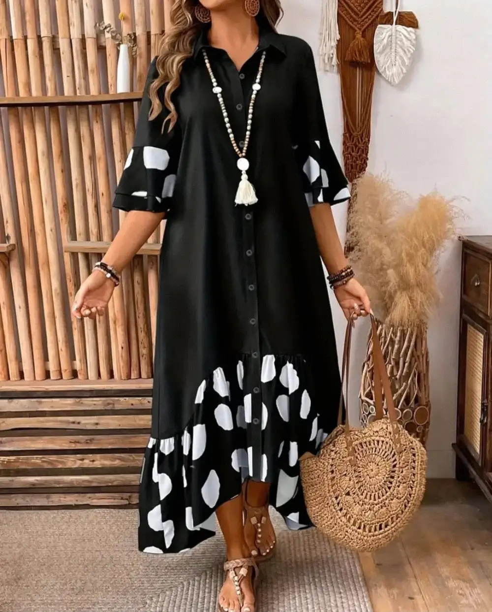 Julia Relaxed Flow Shirt Dress