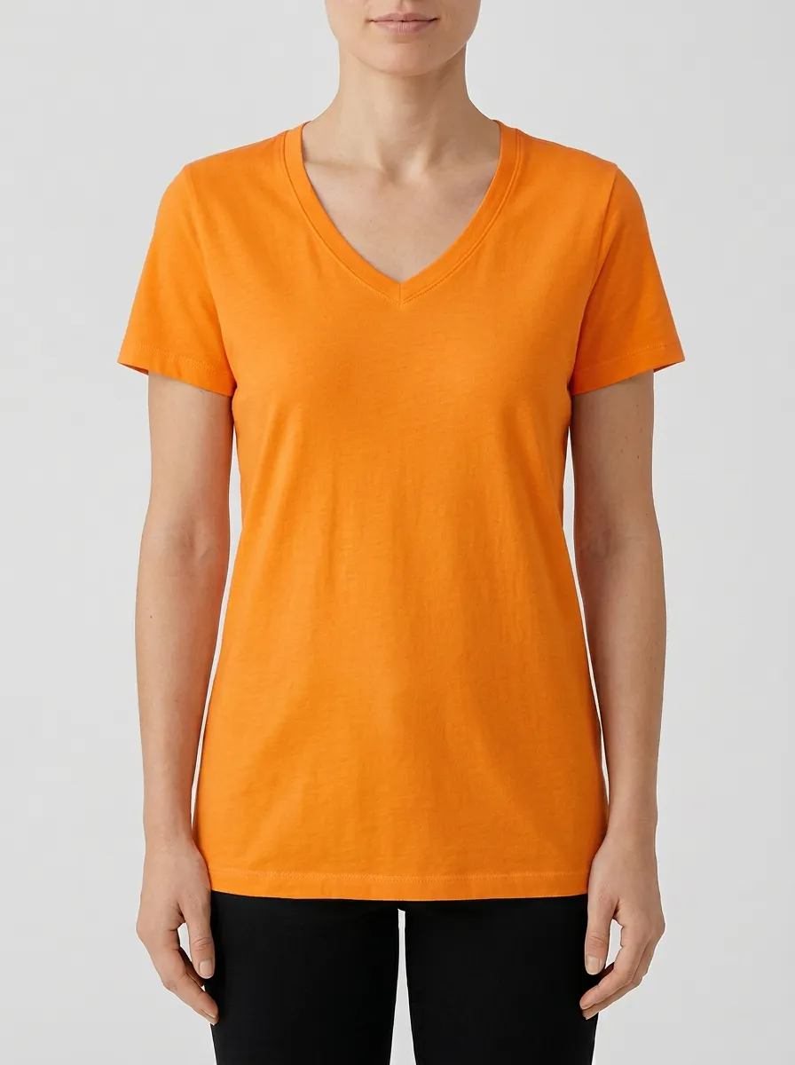 Women's Minimalist V-Neck T-Shirt