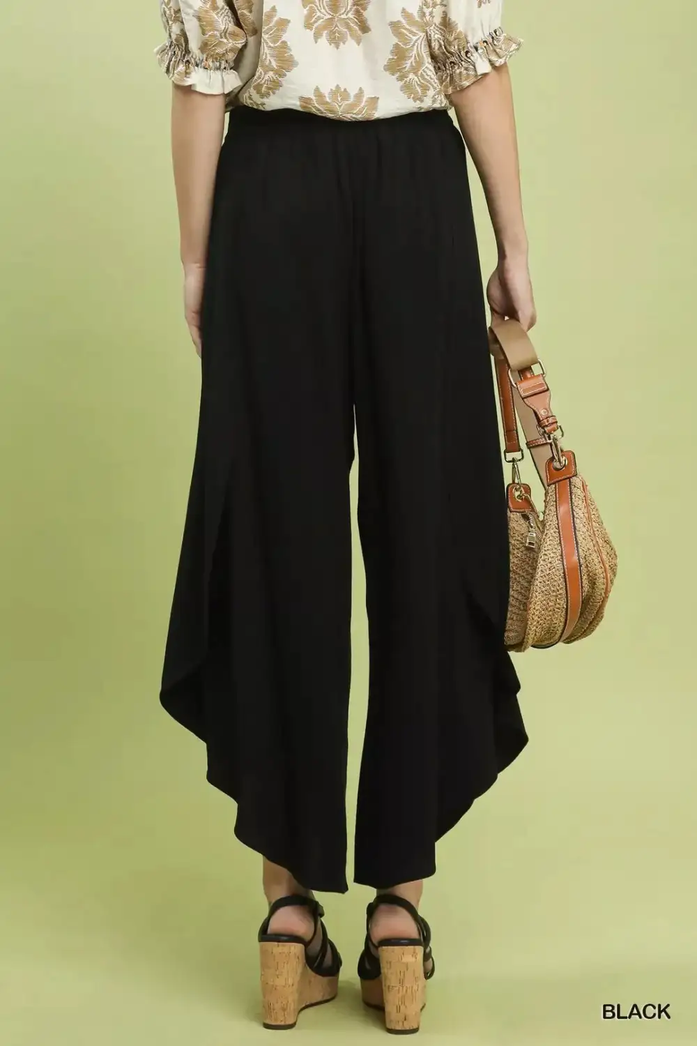 Wide Leg Pocketed Casual Everyday Pants
