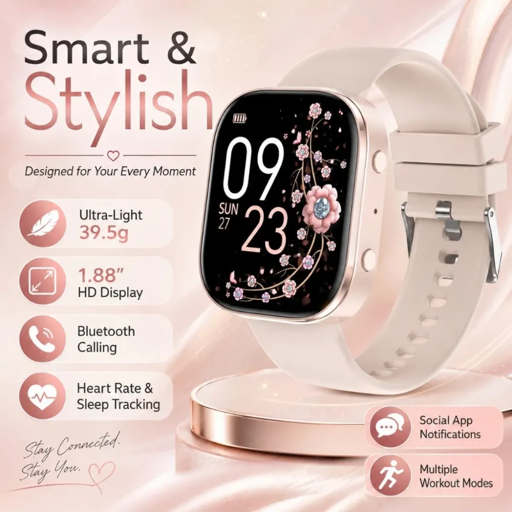 Smart Watch Bluetooth Call Heart Rate SpO2 Sleep Monitor Fitness Tracker Sports Health Smartwatch for Android iOS