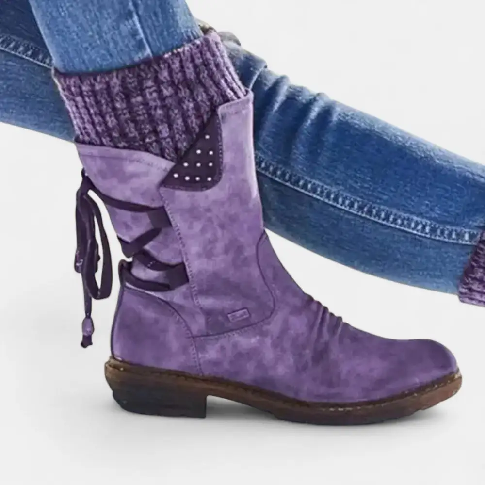 Paneled Ankle Boots