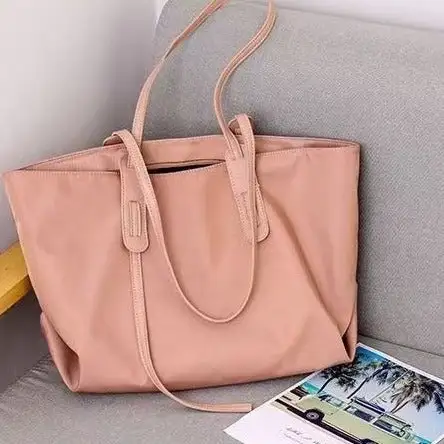 Structured Roomy Nylon Tote Bag