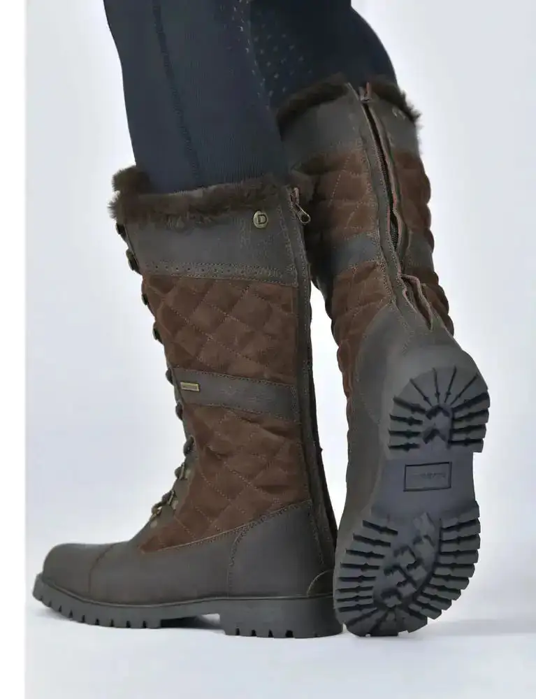 Lace-Up Zip Riding Boots