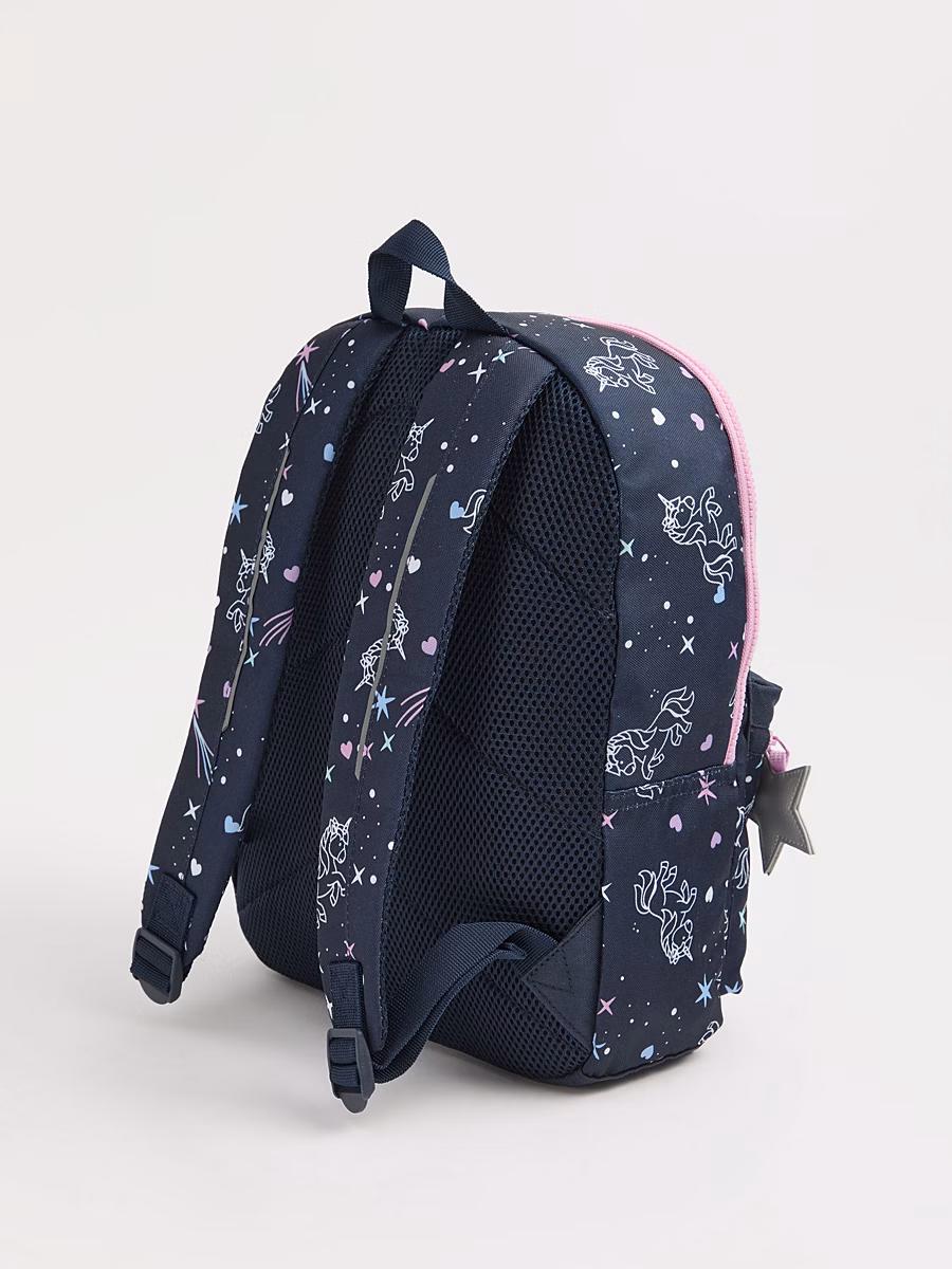 Navy Cosmic Unicorn Rucksack detail 2