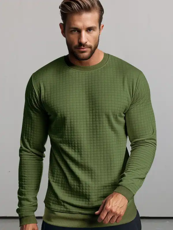 Casual Plaid Pullover Sweatshirt Hoodie