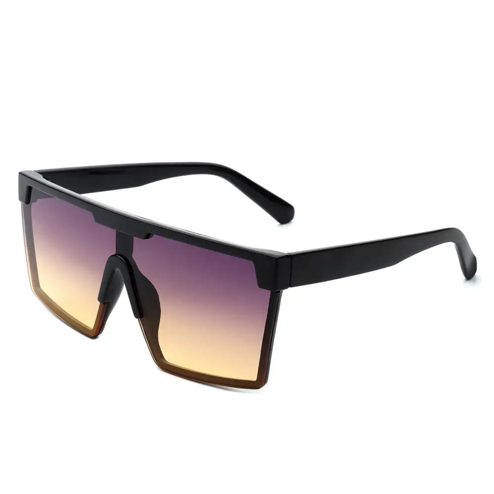 Narrow Square Flat Top Frame Sunglasses