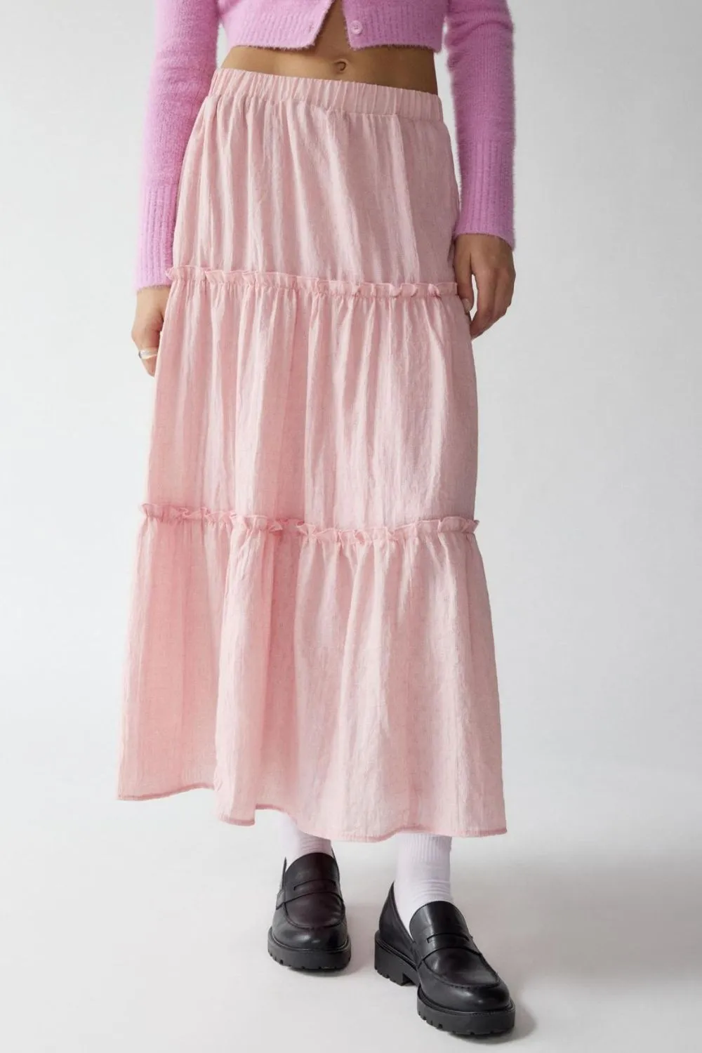 Frill Elastic Skirt
