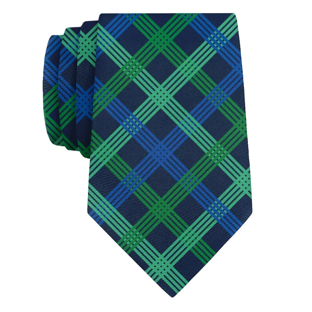 Refined Plaid Statement Necktie