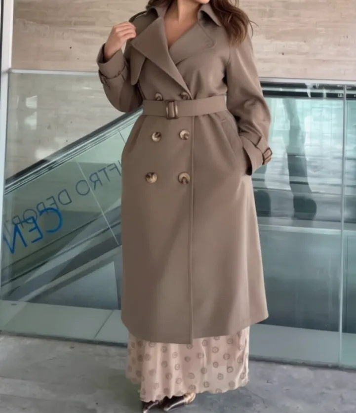Classic Stand Collar Trench Coat