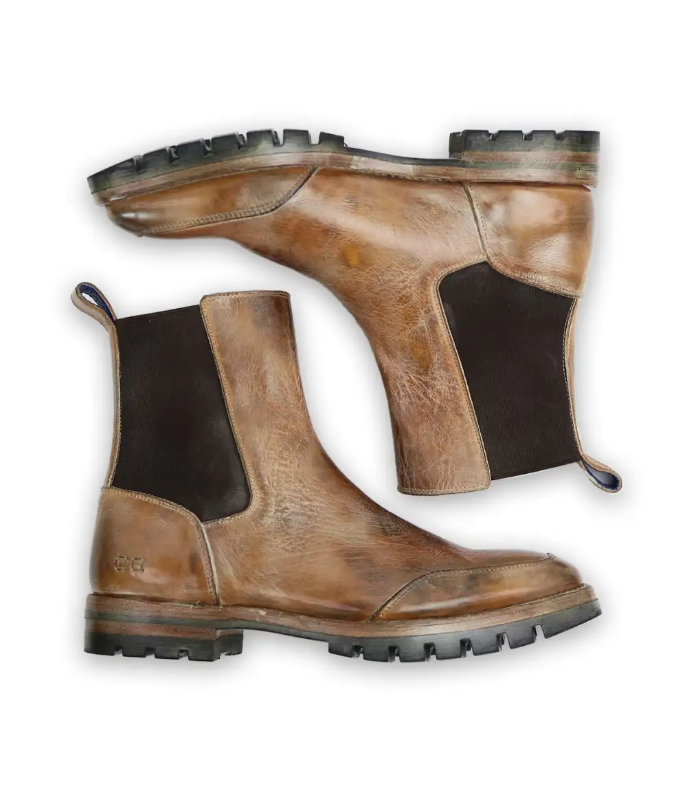 Chelsea Cushioned Leather Ankle Boots
