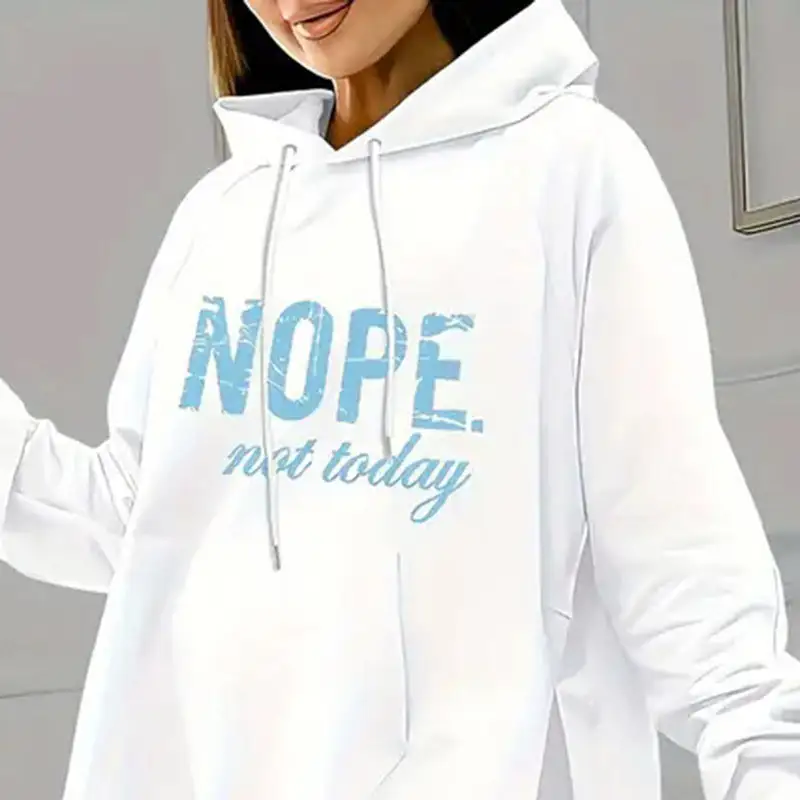 Drawstring Hooded Stretch Women's Matching Set
