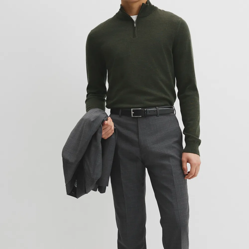 Men's Long Sleeve Half Zip Sweater